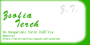 zsofia terch business card